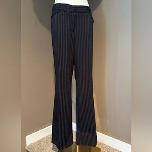NWT Worthington Petite Ultra Stretch Ponte Perfect Trousers Black Pinstripe 10P
